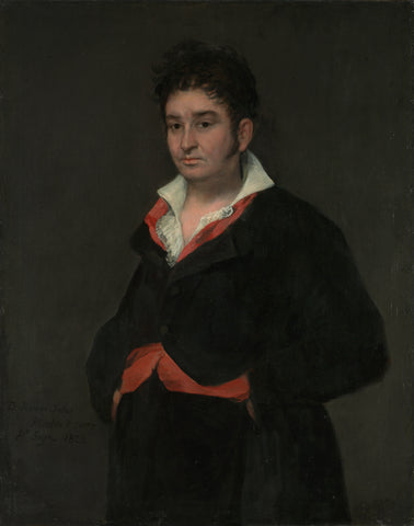 Portrait of Don Ramón Satué, Francisco de Goya, 1823 Canvas Print