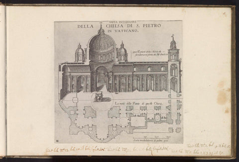 St. Peter's Basilica in Vatican City, Matthew Greuter, 1618 Canvas Print