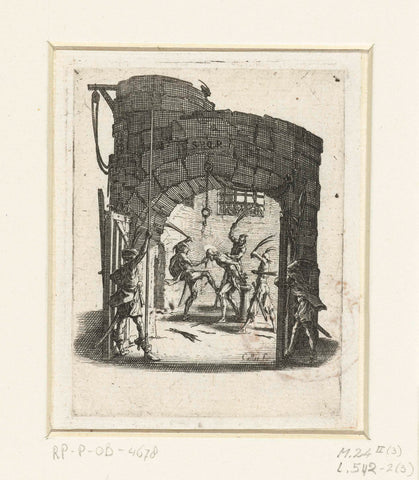 Geseling, Jacques Callot, 1624 - 1625 Canvas Print