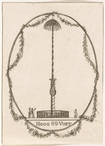 Vrijheidsboom te Amsterdam, 1795, anonymous, 1795 Canvas Print