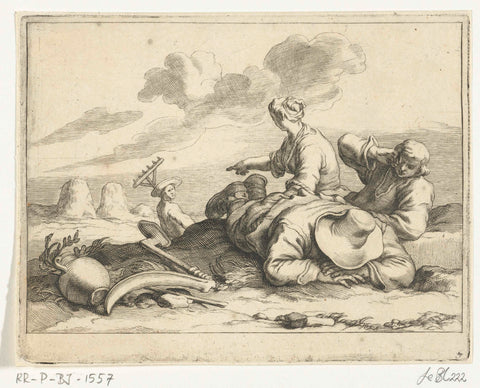 The month of July, Frederick Bloemaert, after 1635 - 1670 Canvas Print