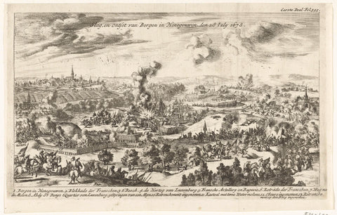 Battle of St. Denis, 1678, anonymous, 1692 - 1694 Canvas Print