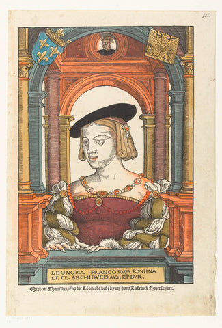 Portret van Eleonora van Frankrijk, Pieter Coecke van Aelst (I) (circle of), 1539 Canvas Print