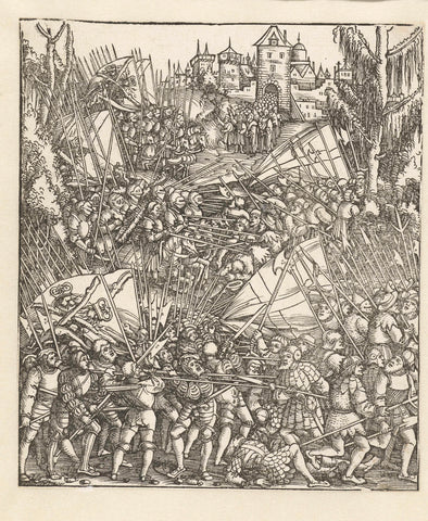 Second Flemish Revolt, Hans Springinklee, 1515 Canvas Print