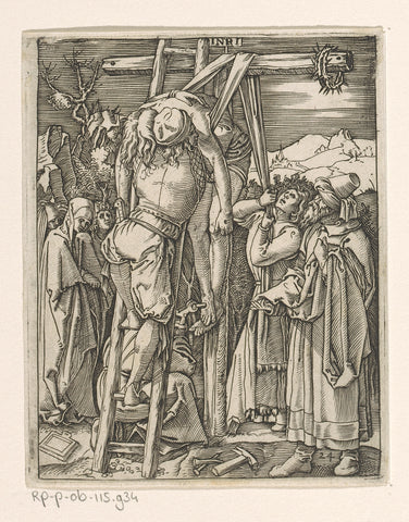 Descent from the Cross, Albrecht Dürer, 1511 - 1534 Canvas Print