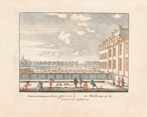 Bobbin track at Het Loo Palace, Jan van Call (I), 1694 - 1697 Canvas Print