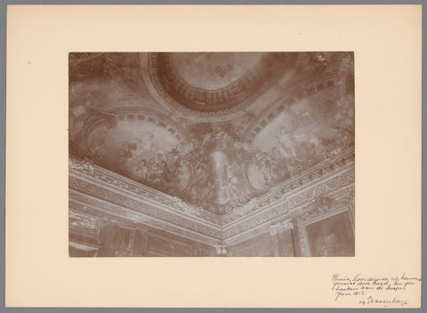 Painted ceiling in Noordeinde 140 in The Hague, anonymous (Monumentenzorg) (attributed to), 1912 Canvas Print