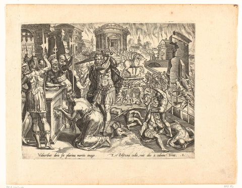 Death of Polyxena, Pieter Jalhea Furnius, in or before 1571 Canvas Print