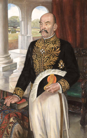 Dirk Fock (1858-1941). Governor-General (1921-26), Jan Frank, 1925 Canvas Print