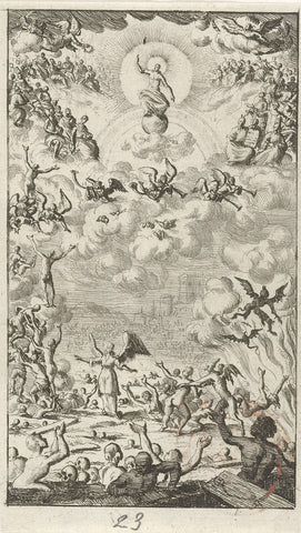 Last Judgement, anonymous, 1681 - 1762 Canvas Print