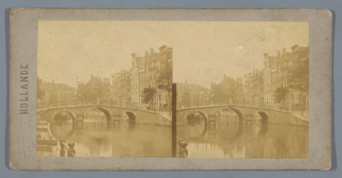 Oudezijds Voorburgwal bij Korte Niezel, Amsterdam, Charles-Henri Plaut (attributed to), 1858 Canvas Print