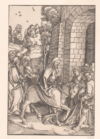 Entry into Jerusalem, anonymous, Hans Schäufelein, 1506 - 1507 Canvas Print