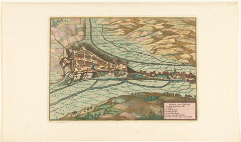 Shelling of Limbourg by the Allies, 1703, anonymous, 1703 Canvas Print