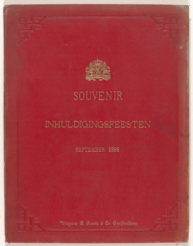 Photo album with ten recordings of the inauguration of Queen Wilhelmina and the inauguration parties, Barend Groote (possibly), Barend Groote & Co., 1898 Canvas Print