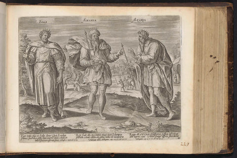 Joas, Amasja en Azarja, anonymous, Jan Snellinck (I) (attributed to), 1646 Canvas Print