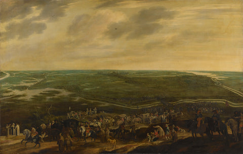 The defeated Spanish Garrison leaving 's-Hertogenbosch, 17 September 1629, Pauwels van Hillegaert, c. 1630 - c. 1635 Canvas Print