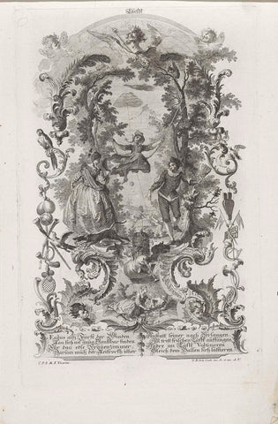 Sky, Gottfried Bernhard Götz, 1718 - 1774 Canvas Print