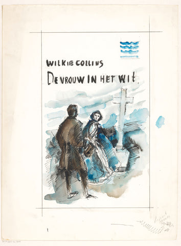 Bandontwerp voor: Wilkie Collins, De vrouw in het wit (The woman in white), 1961, anonymous, in or before 1961 Canvas Print