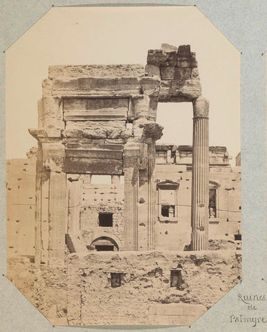 Restanten van gebouwen in Palmyra (Syrië), anonymous, c. 1880 - c. 1900 Canvas Print