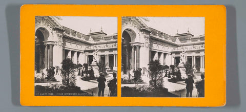 Courtyard of the Petit Palais during the World's Fair of 1900, anonymous, 1900 Canvas Print