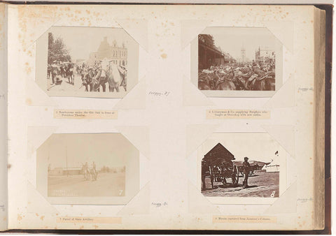 Meeting of Armed Peasants in front of President Theater in Pretoria, anonymous, 1896 Canvas Print