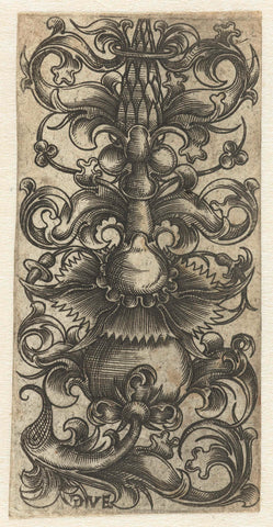 Ornament met bladranken, Monogrammist DVE, 1510 - 1530 Canvas Print