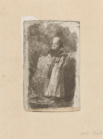 Monk, Lambertus Hardenberg (1822-1900), c. 1837 - 1900 Canvas Print