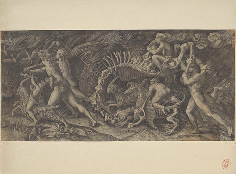 The carcass, Agostino Veneziano, c. 1520 Canvas Print