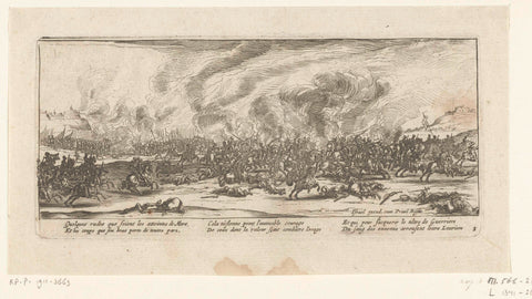 Battle, Jacques Callot, 1677 – 1690 Canvas Print