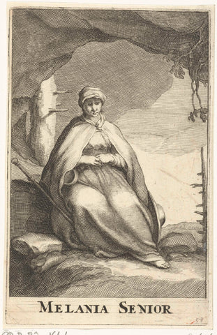 Saint Melania the Elder, Frederick Bloemaert, after 1636 - c. 1670 Canvas Print