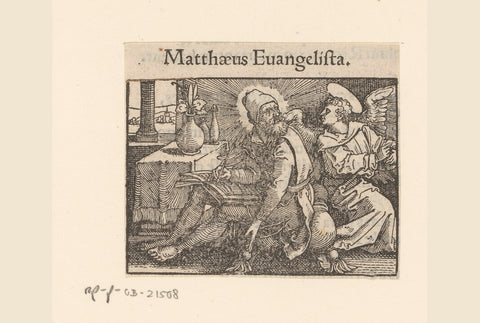 Evangelist Matthew, anonymous, 1530 - 1533 Canvas Print