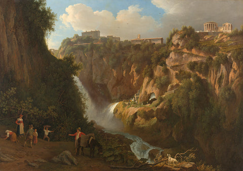 The Waterfall at Tivoli, Abraham Teerlink, 1824 Canvas Print