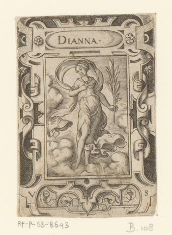 Diana, Virgilius Solis, 1524 - 1562 Canvas Print