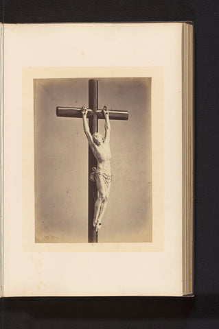 Crucifix of ivory from the episcopal chapel in Ghent, exhibited at an exhibition on religious objects from the Middle Ages and Renaissance in 1864 in Mechelen, Joseph Maes, 1864 Canvas Print