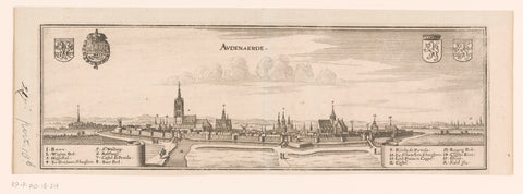 View of Oudenaarde, Caspar Merian, 1654 - c. 1700 Canvas Print