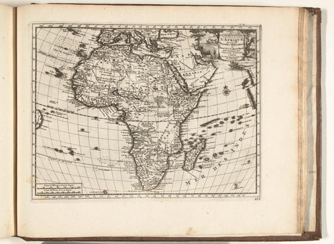 Map of Africa, 1726, anonymous, 1726 Canvas Print