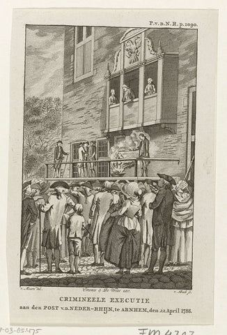 Verbranding van de Post van den Neder-Rhijn, 1786, Jan Lucas van der Beek, 1786 Canvas Print