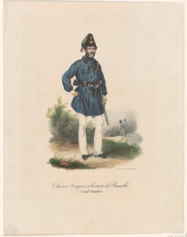 Voluntary hunter of Brussels, 1830, anonymous, 1830 - 1831 Canvas Print