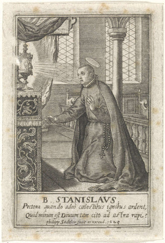 Saint Stanislaus Kostka, Philipp Sadeler, 1625 Canvas Print