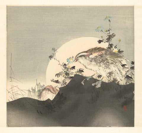 Kwartels, Tsukioka Kôgyo, 1890 - 1900 Canvas Print