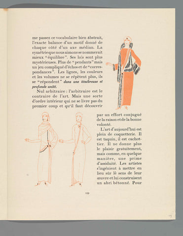 Gazette du Bon Ton, 1922 - No. 9 : p. 259: les robes assymétriques, anonymous, 1922 Canvas Print