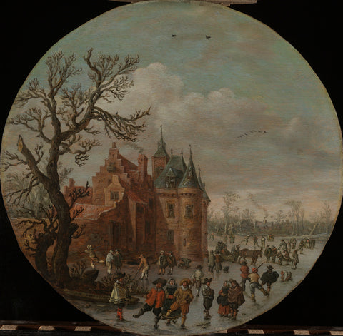 Winter, Jan van Goyen, 1625 Canvas Print