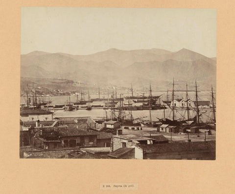 View of the harbor of Smyrna, anonymous, c. 1867 - c. 1898 Canvas Print