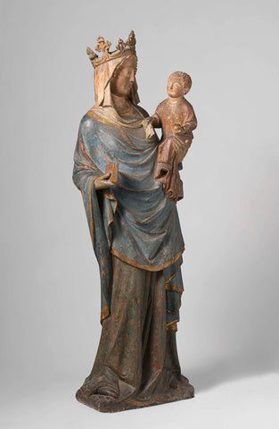 Virgin and Child, anonymous, c. 1325 - c. 1349 Canvas Print