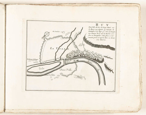 Map of Huy, c. 1702, anonymous, 1702 - 1703 Canvas Print