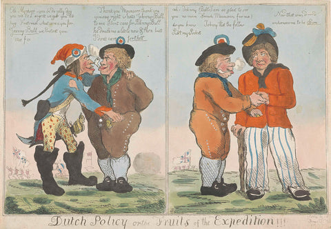 Friendship of the Dutchman with the Frenchman and The Britisher, 1799, John Cawse, 1799 Canvas Print