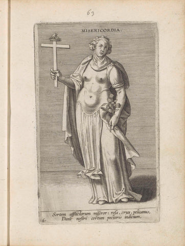 Mercy, Philips Galle, c. 1585 - c. 1590 Canvas Print