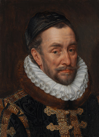 Portrait of William I, Prince of Orange, Adriaen Thomasz. Key, c. 1579 Canvas Print