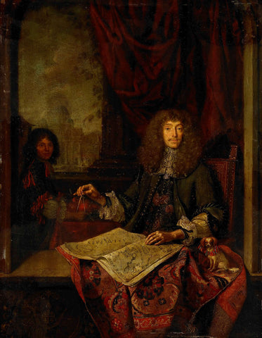 Portrait of Carel Quina (1622-89), Knight of the Holy Sepulchre and Amsterdam-born explorer of Asia, Jacob Toorenvliet, 1669 Canvas Print