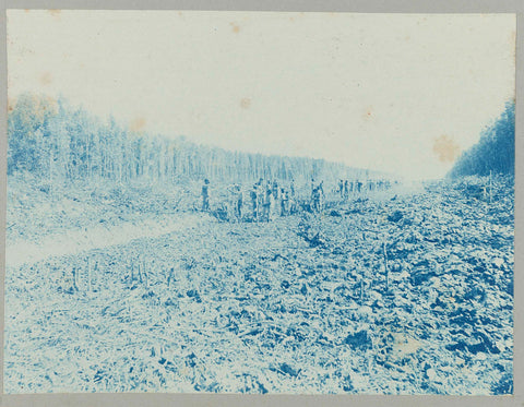 Graves of new saltwater canal section on Totness, Hendrik Doijer (attributed to), 1906 - 1913 Canvas Print